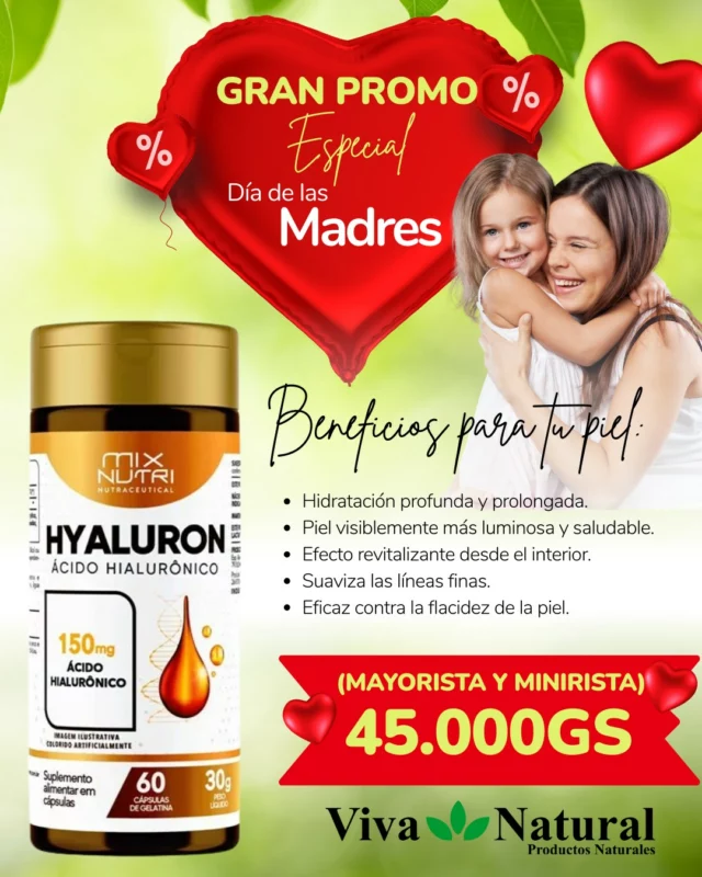 🎁 ¡Celebrá el Día de las Madres con Viva Natural!
Preparamos promociones especiales para homenajear a quien siempre cuida de todos... ahora es su momento de recibir amor y bienestar. 🌸

✨ Productos pensados con cariño para mimarla como se merece.

📲 ¡Hacé tu pedido hoy mismo y sorprendela con lo mejor...

📞 Contactos:
📍 Suc. San Alberto: (0984) 391 051
📍 Suc. Ciudad del Este: (0983) 615 514
🌐 Visitá nuestro sitio web
🚚 Envíos a todo el país.

#DíaDeLasMadres #VivaNatural #PromosEspeciales #RegaláBienestar #Paraguay