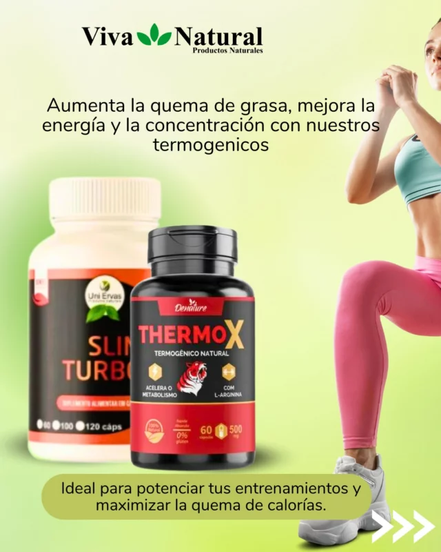 🔥 ¿Sabías que los termogénicos pueden ser tu aliado perfecto en la lucha contra la grasa? 🔥

Estos suplementos están diseñados para incrementar la temperatura interna del cuerpo, acelerando el metabolismo y ayudando a quemar grasa de manera más eficiente. 

Ideal para quienes buscan mejorar su rendimiento en el gimnasio y reducir el tejido adiposo.

¡No pierdas la oportunidad de potenciar tus resultados! encuentra el suplemento perfecto para alcanzar tus objetivos.

👉 Compra ahora y empieza a ver la diferencia.

 📞 Contacta para pedidos:
 Suc. San Alberto: (0984) 391 051
  Suc. Ciudad del Este: (0983) 615 514

🌐 Visita nuestro sitio web.
🚚 Enviamos a todo el país.