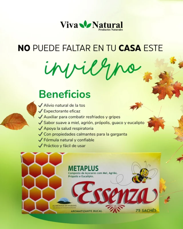 🌿 No puede faltar en tu casa este invierno 🌿

¡Ven a Viva Natural y adquirí todo lo que necesitas para fortalecer tu inmunidad en esta temporada! 🍯✨

Opciones deliciosas que cuidan de vos y de tu salud.

📲 Hacé tu pedido hoy mismo:
Suc. San Alberto: (0984) 391 051
Suc. Ciudad del Este: (0983) 615 514
🌐 Visitá nuestro sitio web.
🚚 Envíos a todo el país.
💚 Distribuidor para minoristas y mayoristas.

#VivaNatural #InviernoSaludable #InmunidadNatural #Bienestar