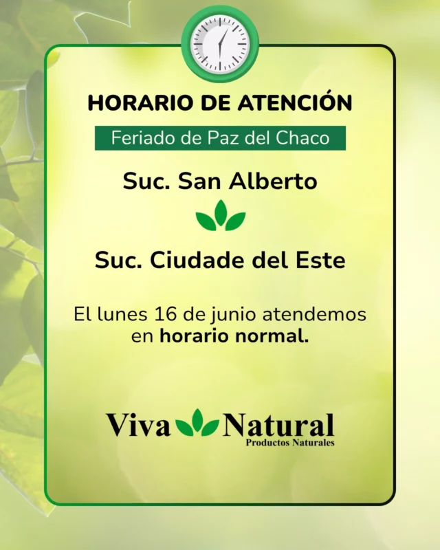 📍 Visitanos, te esperamos en la tienda.

Contactos:
✔️ Suc. San Alberto: (0984) 391 051
✔️ Suc. Ciudad del Este: (0983) 615 514
🌐 Visitá nuestro sitio web.