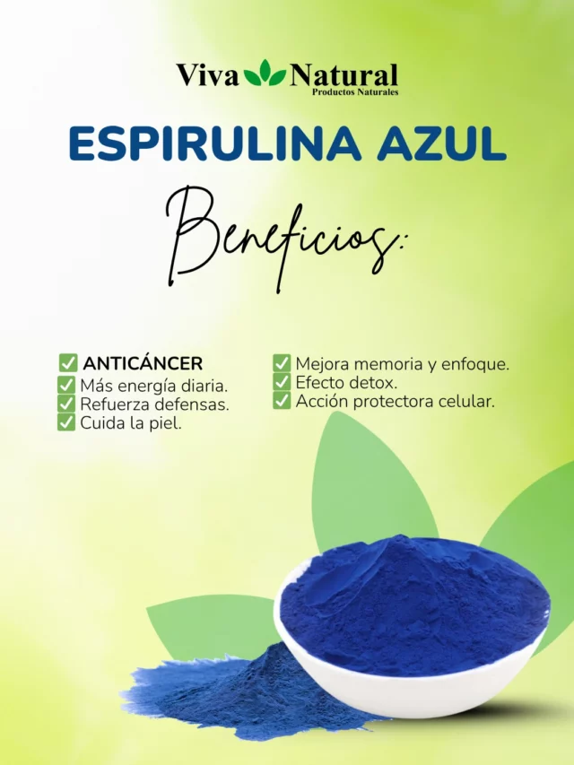 Descubrí el poder natural de la spirulina azul: un superalimento ideal para quienes buscan más energía, concentración y bienestar en su día a día.

💪 Aporta antioxidantes, fortalece el sistema inmune y apoya la recuperación muscular.

Ideal para deportistas, personas activas o quienes buscan un estilo de vida más saludable.

🇵🇾👉 Realiza tu pedido hoy mismo y aprovechá el envío a todo el país.
📞 Contactos:
• Suc. San Alberto: (0984) 391 051
• Suc. Ciudad del Este: (0983) 615 514
🌐 Visitá nuestro sitio web
🚚 🇵🇾 Envíos a todo el país
📦 Distribuidor para minoristas y mayoristas
💼 Visita el sitio web https://vivanatural.com.py y descubrí nuestros productos para mayoristas.